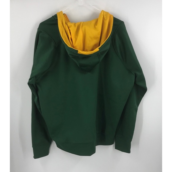 Nike Therma-Fit Lined Green& Yellow Hoodie - Picture 2 of 4